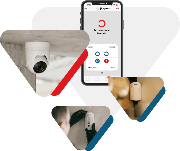 Mockup App Seguridad Privada comercios